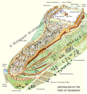 Jerusalem in the time of Nehemiah – Ritmeyer Archaeological Design